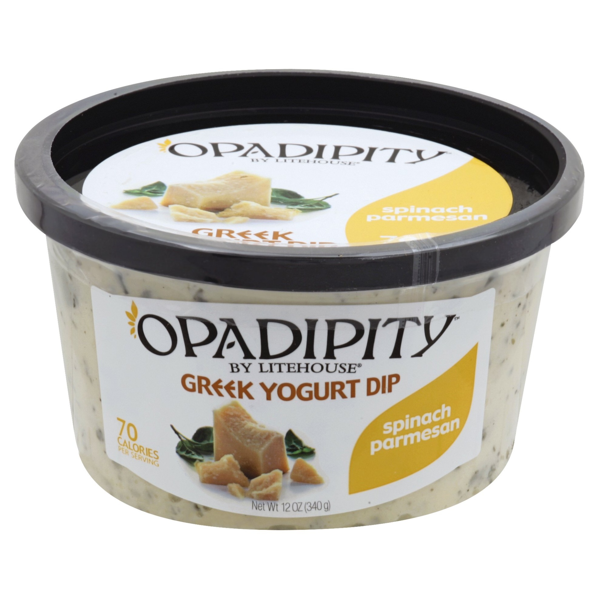 slide 1 of 6, Opadipity by Litehouse Spinach Parmesan Greek Yogurt Dip, 12 oz