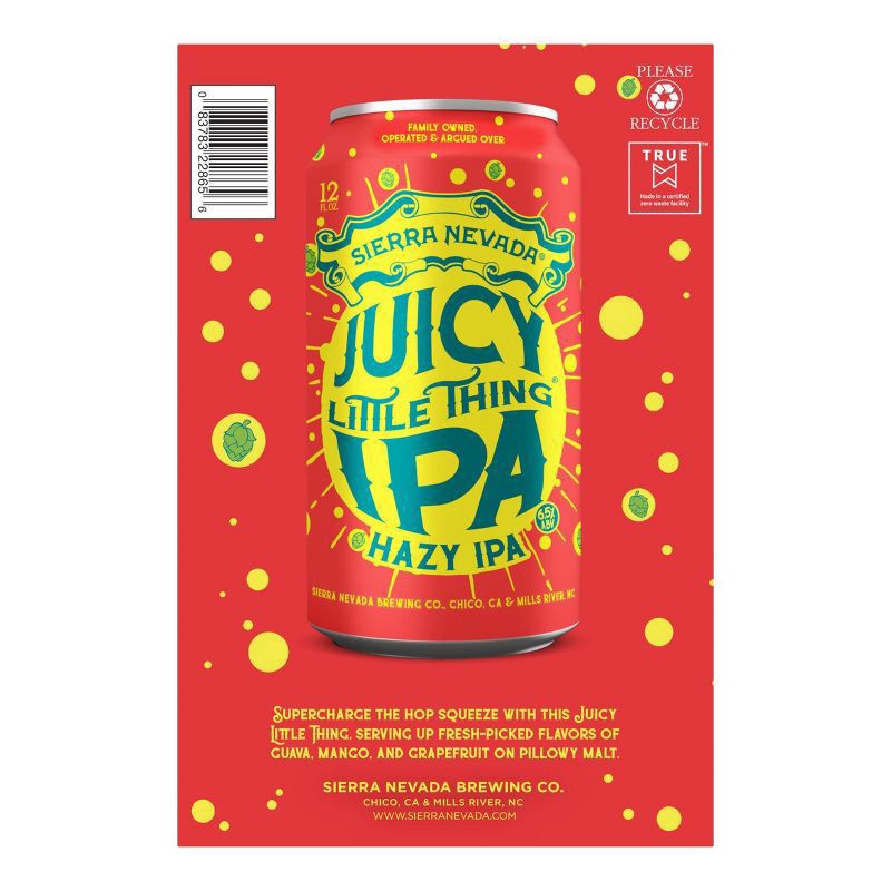 slide 3 of 7, Sierra Nevada Juicy Little Thing Hazy IPA Craft Beer 6 Pack (12oz Cans), 6 ct; 12 oz