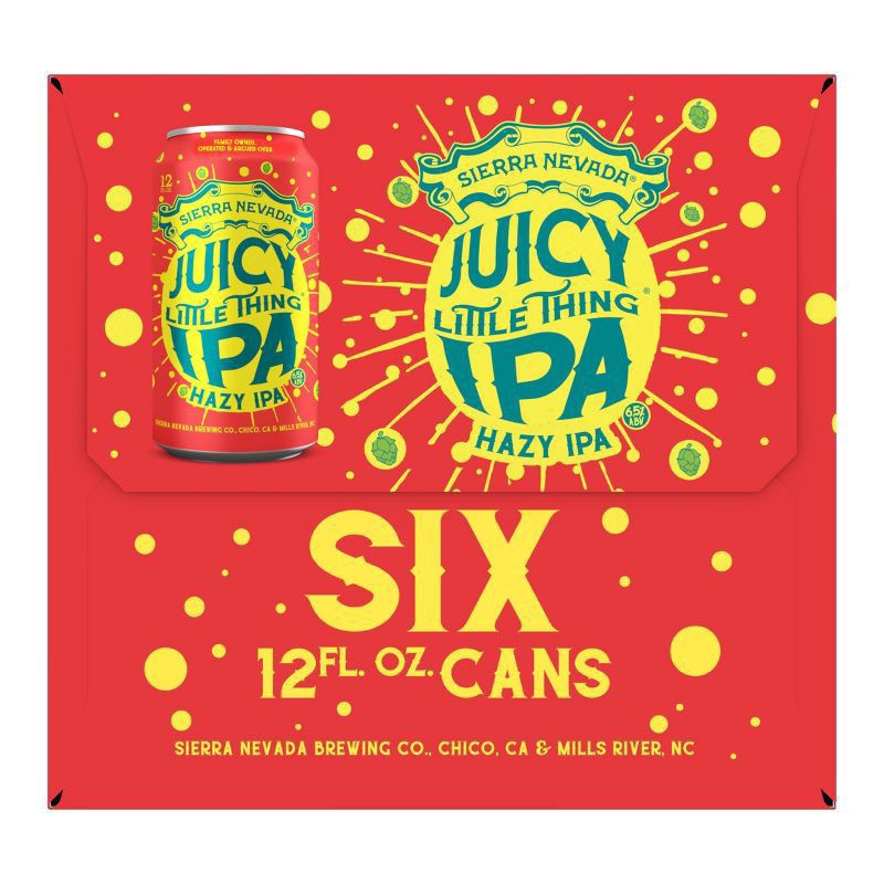 slide 6 of 7, Sierra Nevada Juicy Little Thing Hazy IPA Craft Beer 6 Pack (12oz Cans), 6 ct; 12 oz