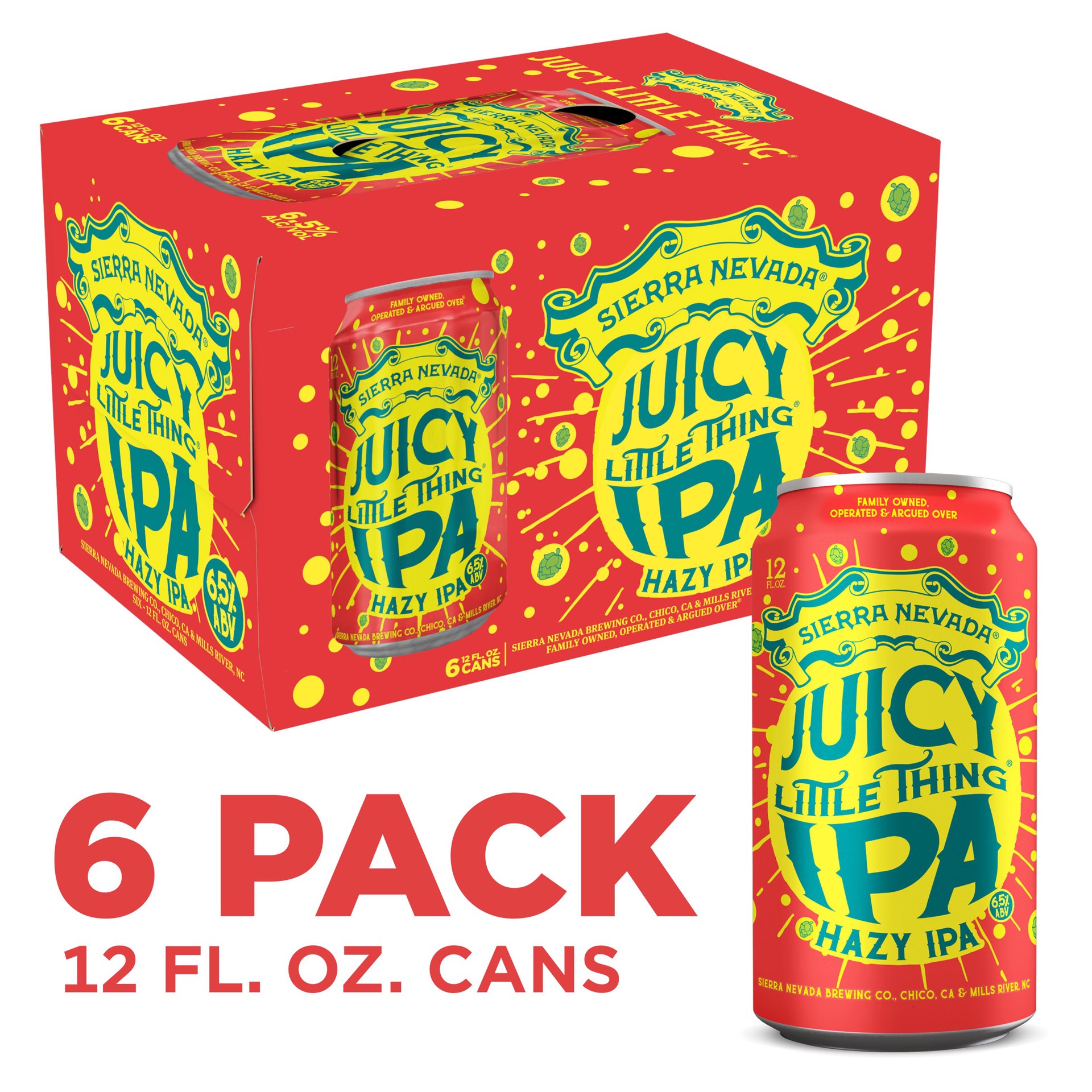 slide 1 of 7, Sierra Nevada Juicy Little Thing Hazy IPA Craft Beer 6 Pack (12oz Cans), 6 ct; 12 oz