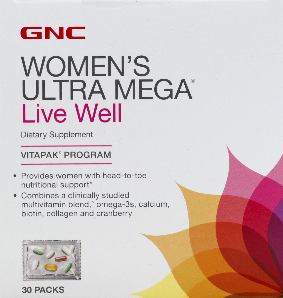 slide 3 of 8, GNC Live Well 30 ea, 30 ct