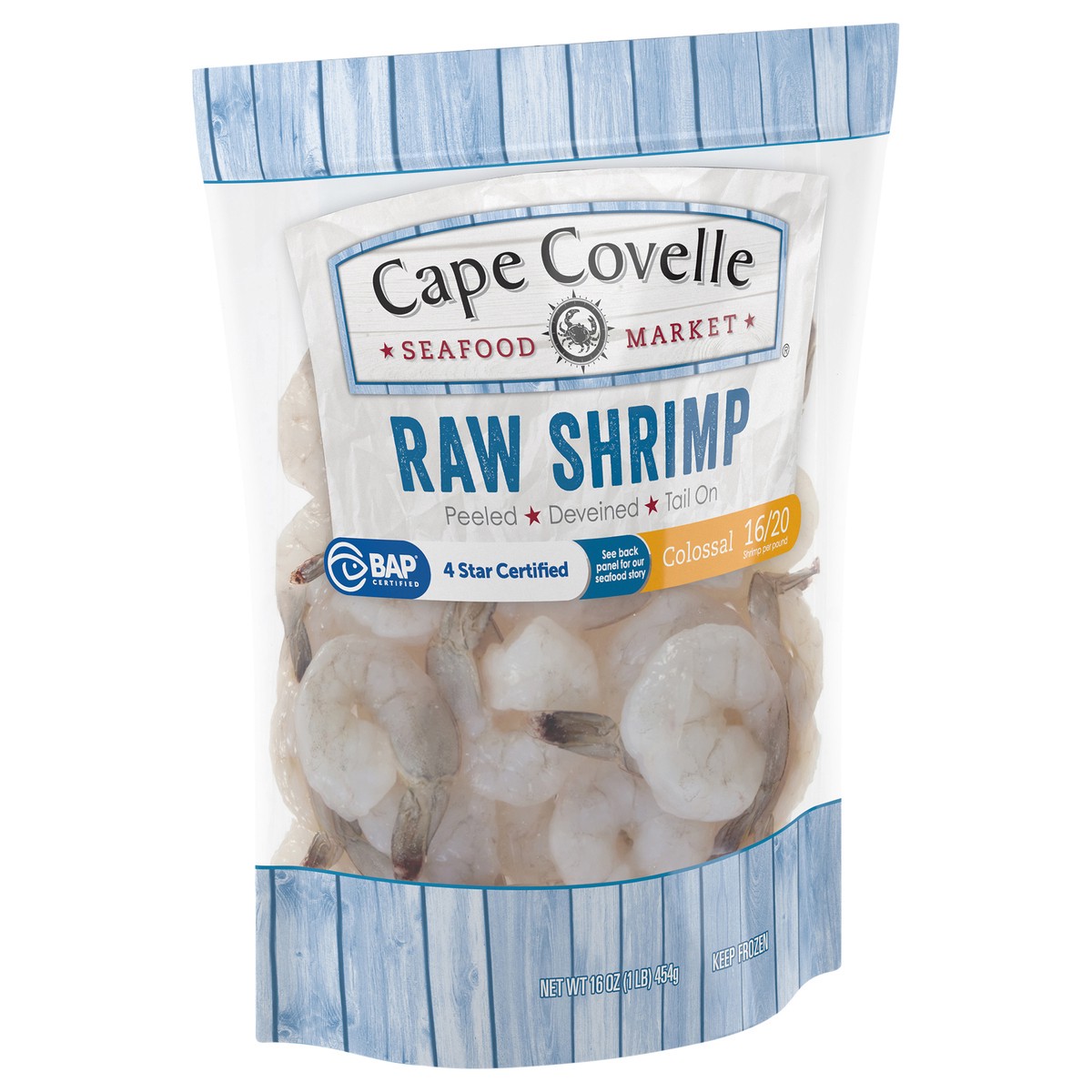 slide 4 of 4, Cc 16/20 Raw P&d Shrimp, 16 oz