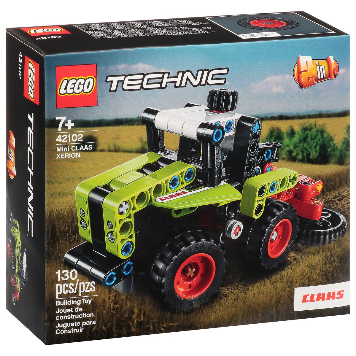 slide 10 of 11, LEGO Technic Mini Claas Xerion 2 in 1 Building Toy 130 Pcs, 1 ea