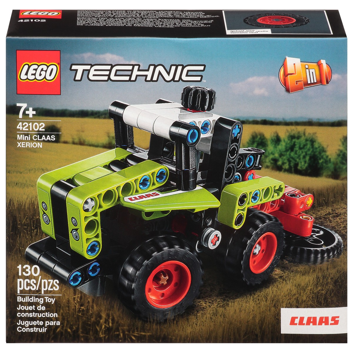 slide 1 of 11, LEGO Technic Mini Claas Xerion 2 in 1 Building Toy 130 Pcs, 1 ea