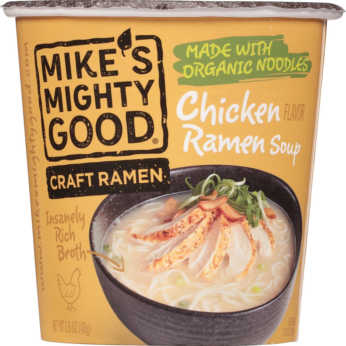 slide 2 of 9, Mike's Mighty Good Soup,Og3,Ramen,Chicken, 1.6 oz