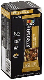 slide 1 of 1, Kkind Bar Honey Mustard Almond, 4 ct