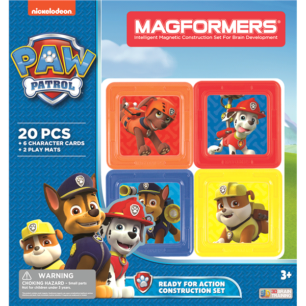 slide 1 of 1, Magformers Paw Patrol Ready For Action Construction Set, 20 ct