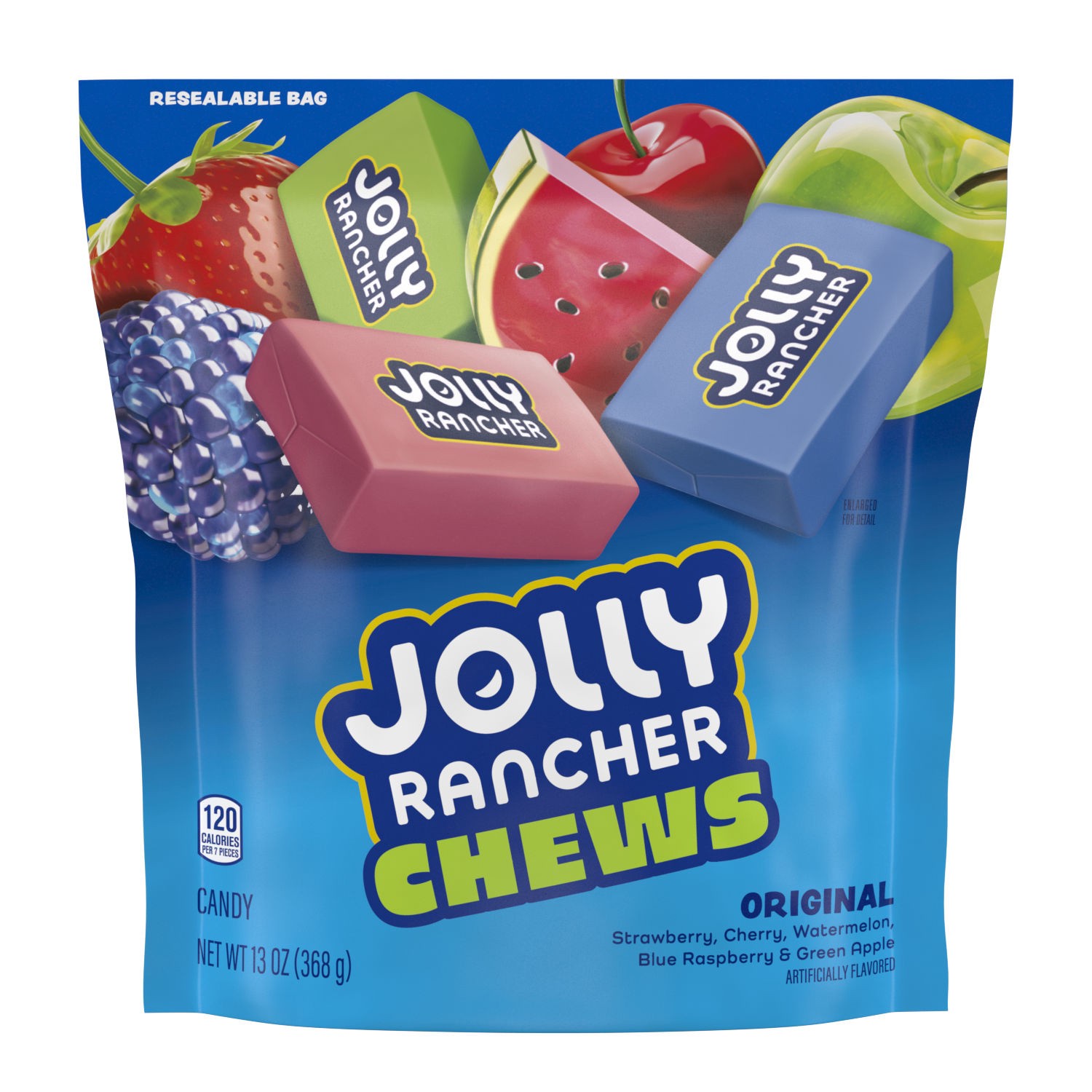 slide 1 of 8, Jolly Rancher Chews Assorted Fruit Flavored Candy Bag, 13 oz, 13 oz