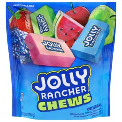 JOLLY RANCHER Chews Assorted Fruit Flavored Candy, 13 oz, Resealable Bag