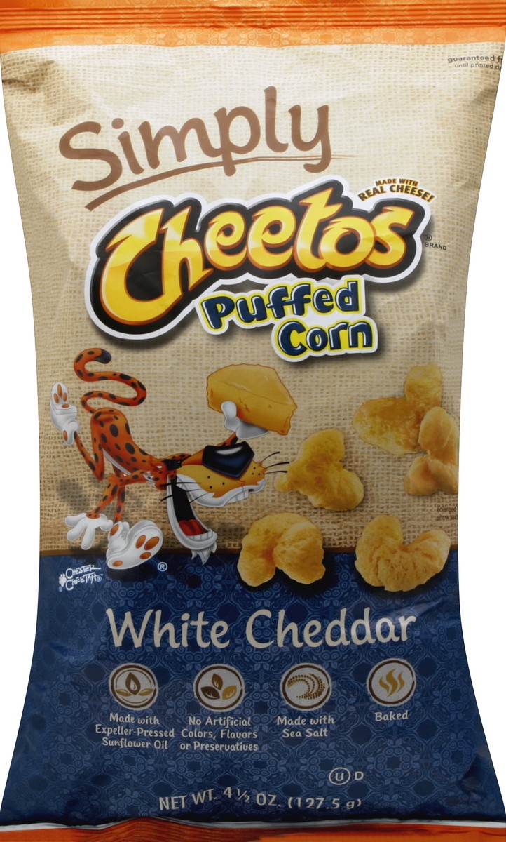 slide 5 of 6, Cheetos Natural Puffed Corn White Cheddar, 4.5 oz