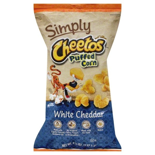 slide 1 of 6, Cheetos Natural Puffed Corn White Cheddar, 4.5 oz