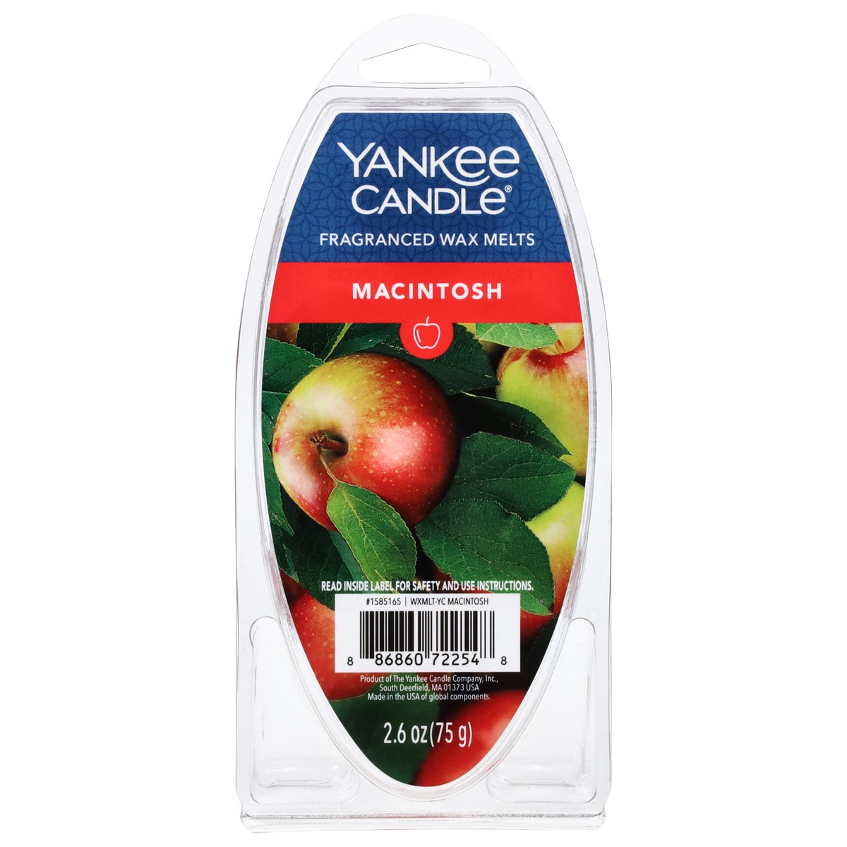 slide 1 of 11, Yankee Candle Fragranced Macintosh Wax Melts 1 ea, 2.60 ct