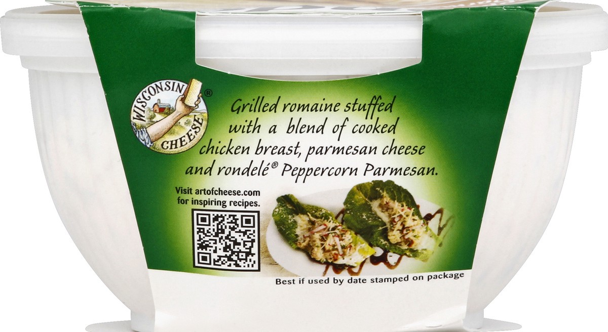 slide 6 of 6, President Rondele Peppercorn & Parmesan Gourmet Spreadable Cheese, 8 oz