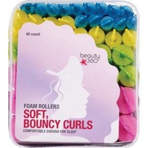 slide 1 of 1, Beauty 360 Soft, Bouncy Curls Foam Rollers, 48 ct