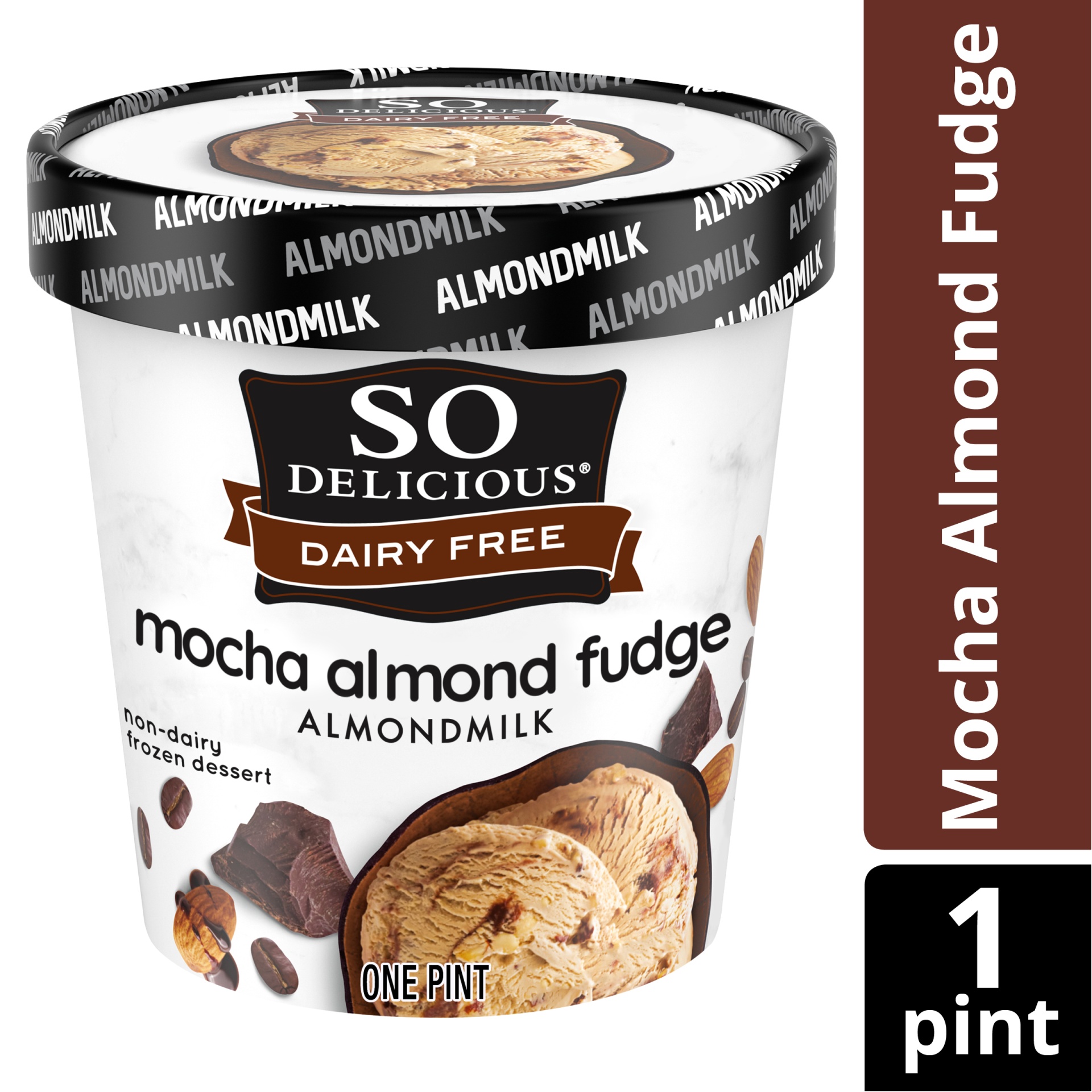 slide 1 of 1, So Delicious Dairy Free Mocha Almond Fudge Almond Milk Frozen Dessert, 16 fl oz