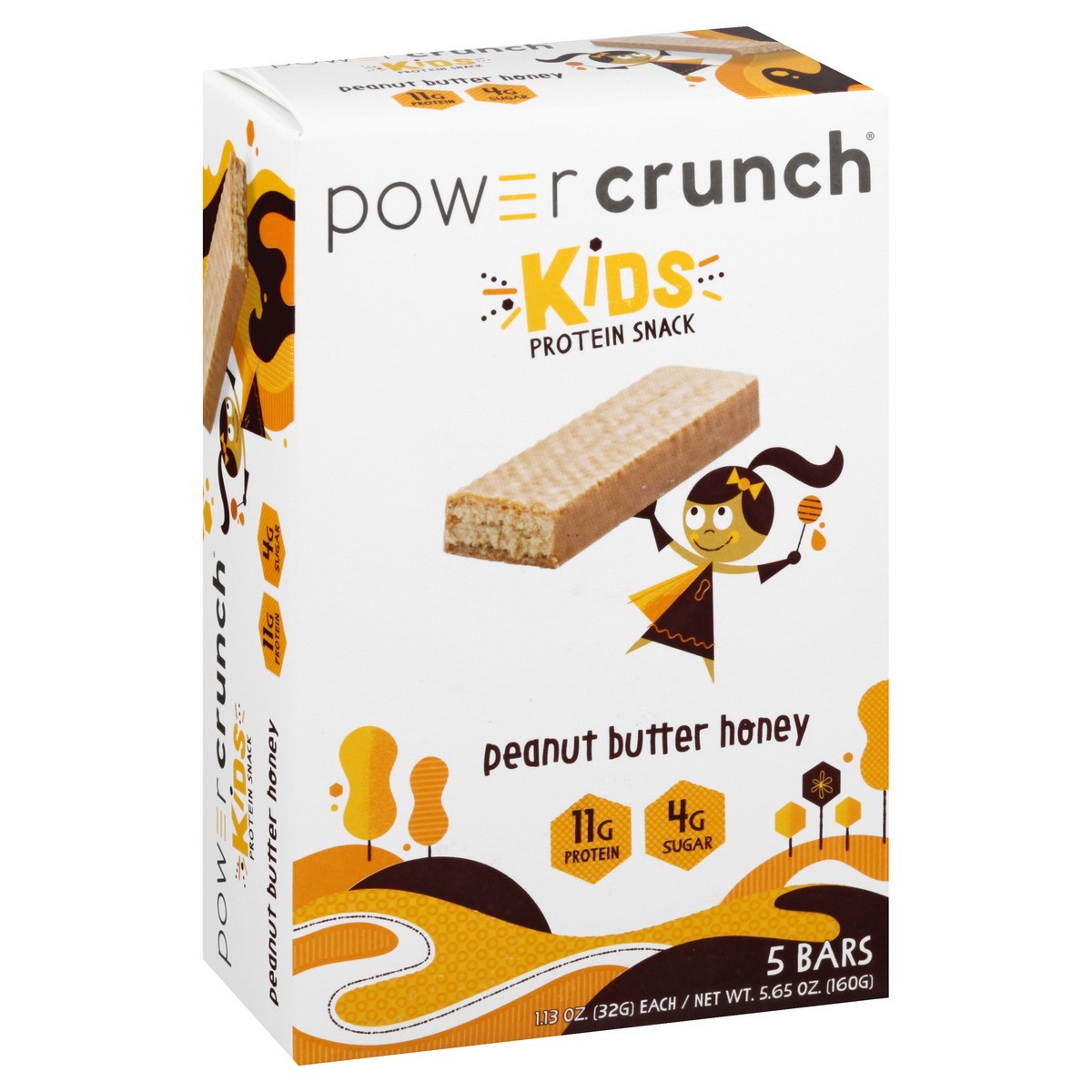 slide 7 of 13, Power Crunch Kids Peanut Butter Honey Protein Snack Bar 5 ea, 5 ct