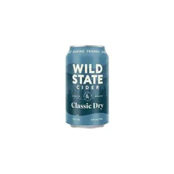 Wild State Cider Classic Dry Hard Cider - 4 pack 12 fl oz Cans