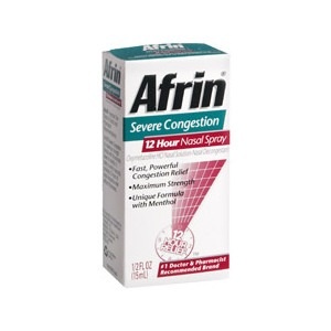 slide 1 of 1, Afrin Severe Congestion Nasal Pump Mist, 0.5 oz