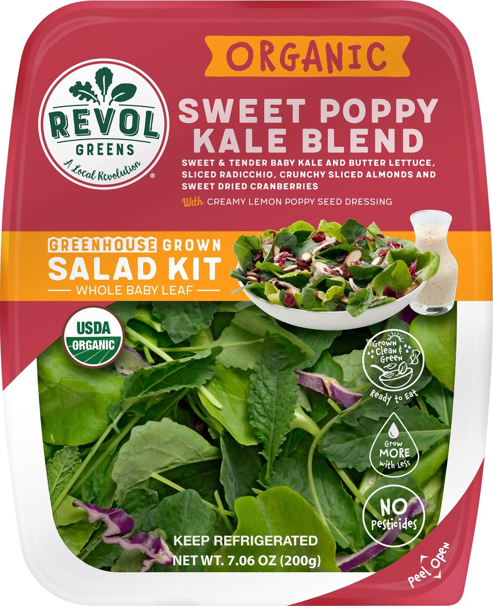 slide 4 of 6, Revol Greens Organic Sweet Poppy Kale Kit, 7.06 oz