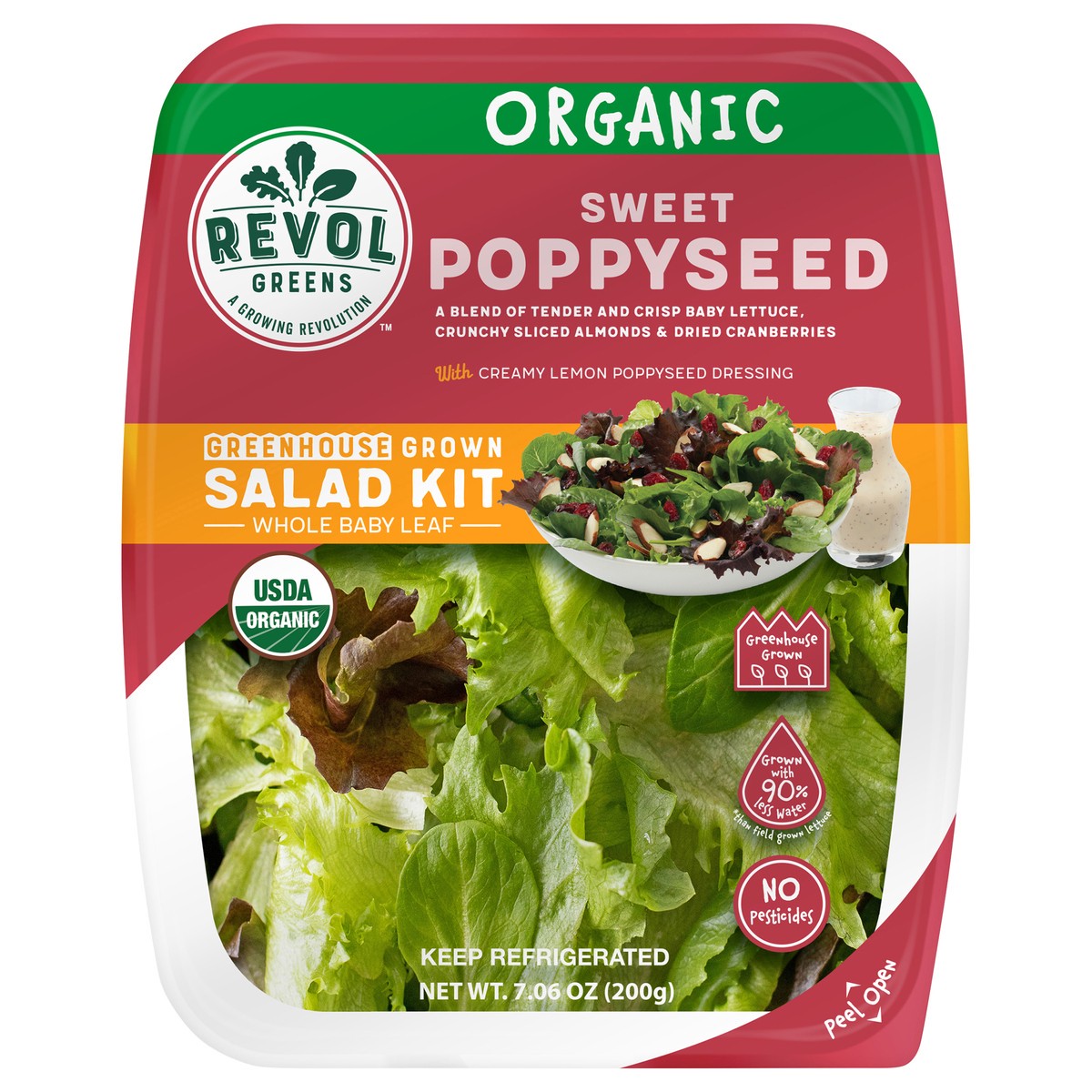 slide 1 of 6, Revol Greens Organic Sweet Poppy Kale Kit, 7.06 oz