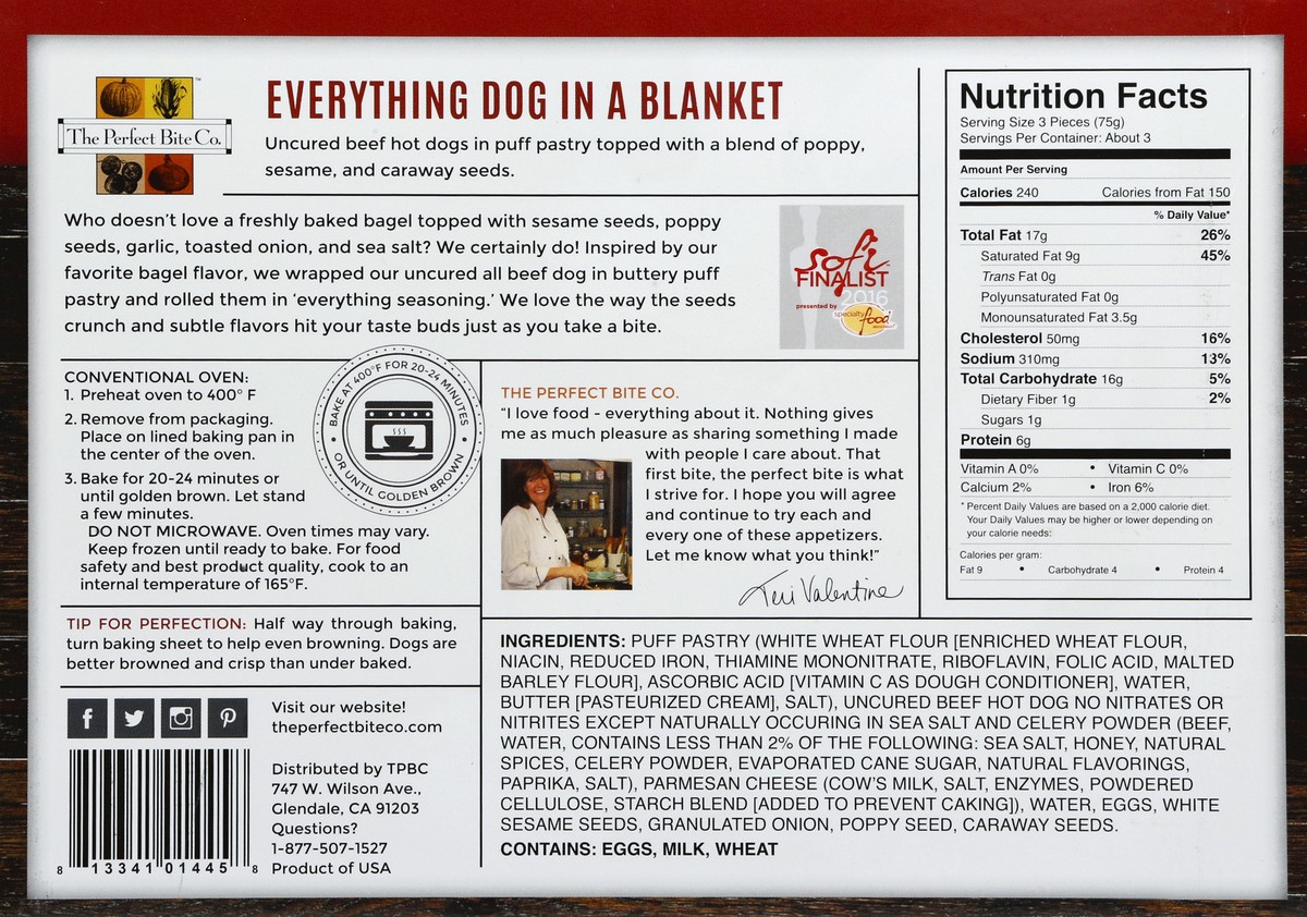 slide 6 of 6, Perfect Bite Co Dog in a Blanket 10 ea, 10 ct