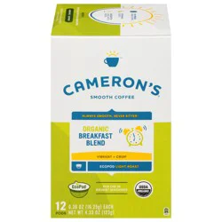 Cameron's Coffee Organic Breakfast Blend Single Serve Pods - 12 Count