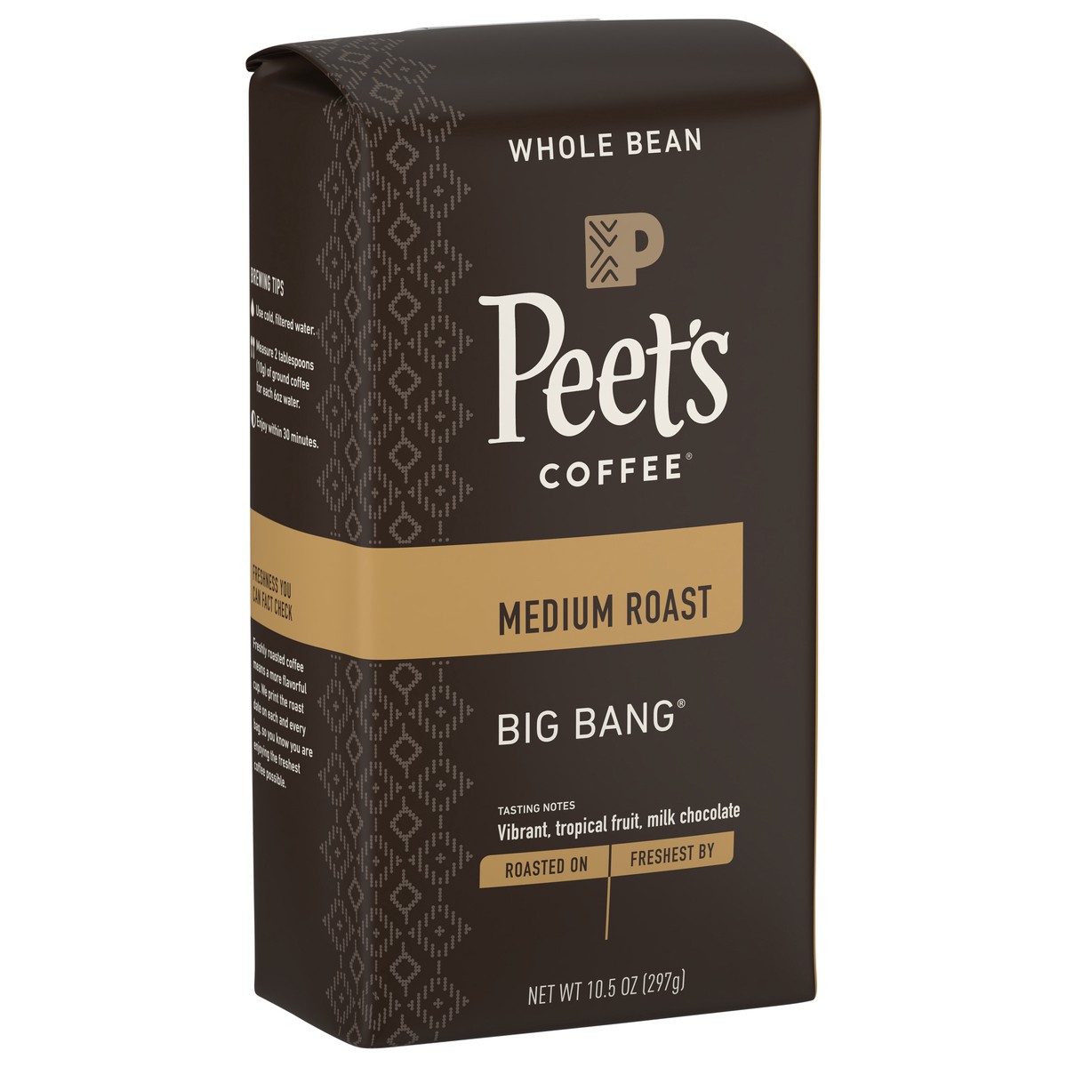 slide 7 of 9, Peet's Coffee, Big Bang Medium Roast Whole Bean Coffee - 10.5oz Bag, 10.5 oz