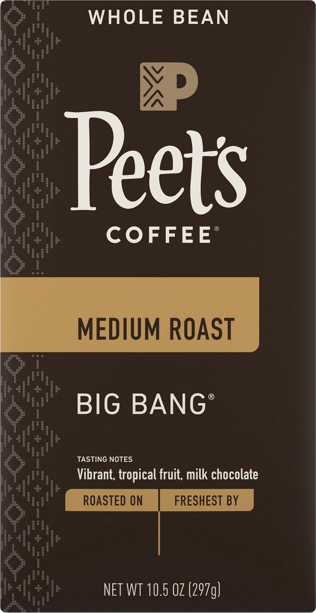 slide 3 of 9, Peet's Coffee, Big Bang Medium Roast Whole Bean Coffee - 10.5oz Bag, 10.5 oz