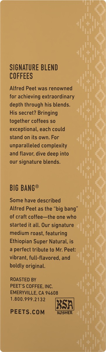 slide 4 of 9, Peet's Coffee, Big Bang Medium Roast Whole Bean Coffee - 10.5oz Bag, 10.5 oz
