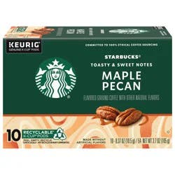 Starbucks K-Cup Pods Ground Maple Pecan Coffee 10 - 0.37 oz Pods