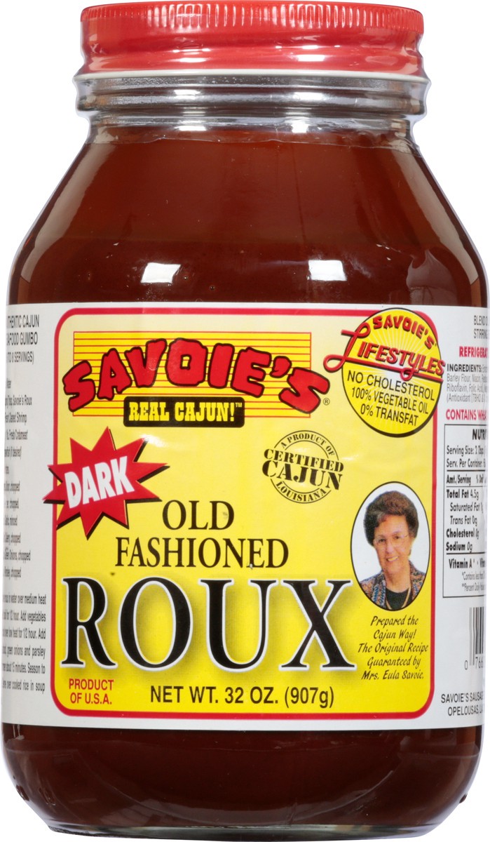 slide 9 of 14, Savoie's Old Fashioned Dark Roux 32 oz, 32 oz