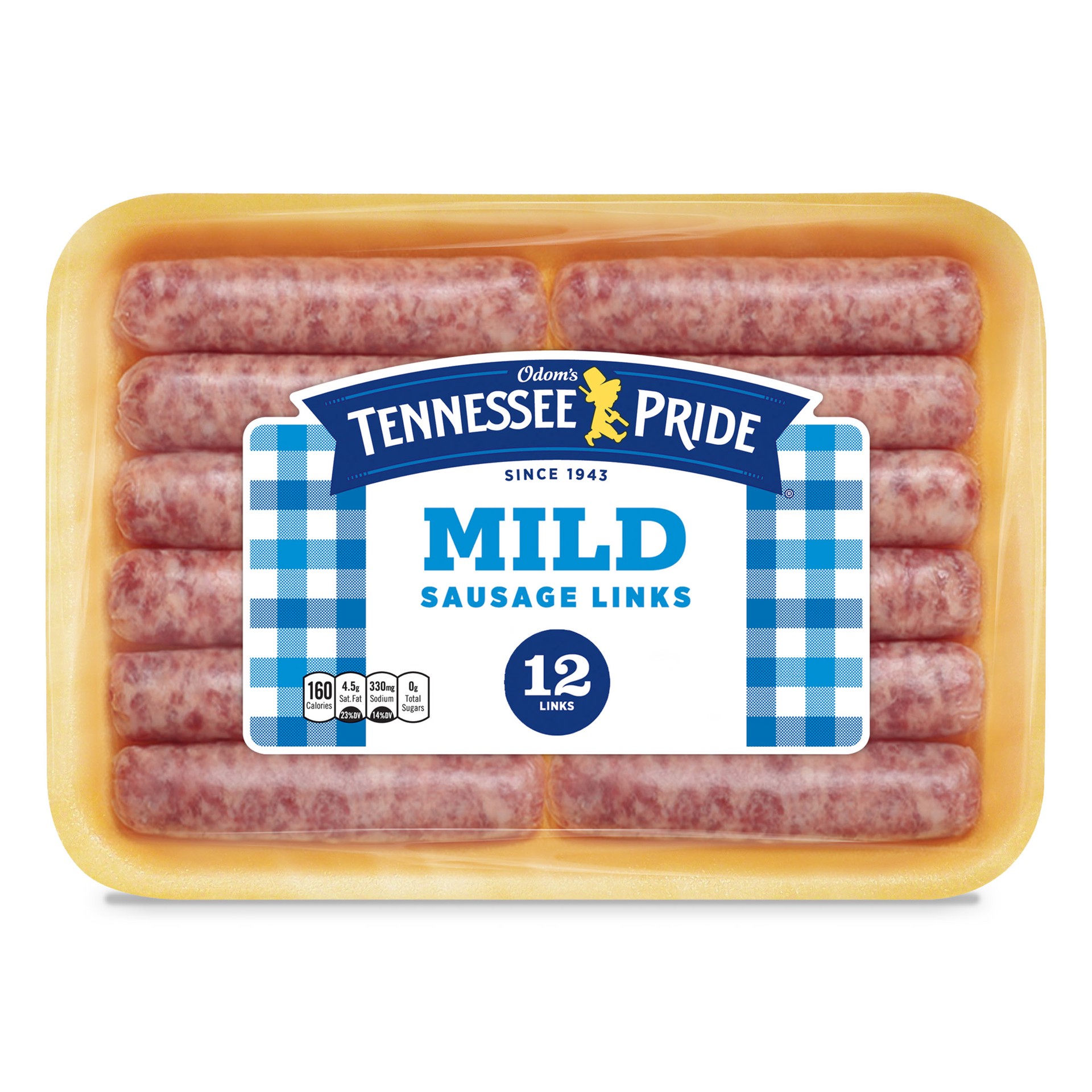 slide 1 of 5, Odom's Tennessee Pride Mild Sausage, Breakfast Sausage Links, 12 Count, 10 oz