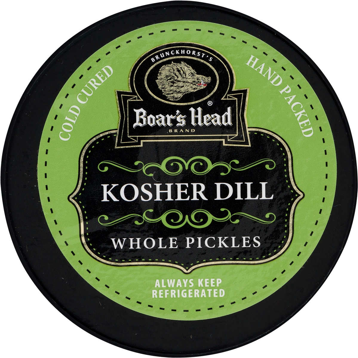 slide 6 of 11, Boar's Head Pickles, Kosher Dill, Whole, 26 oz