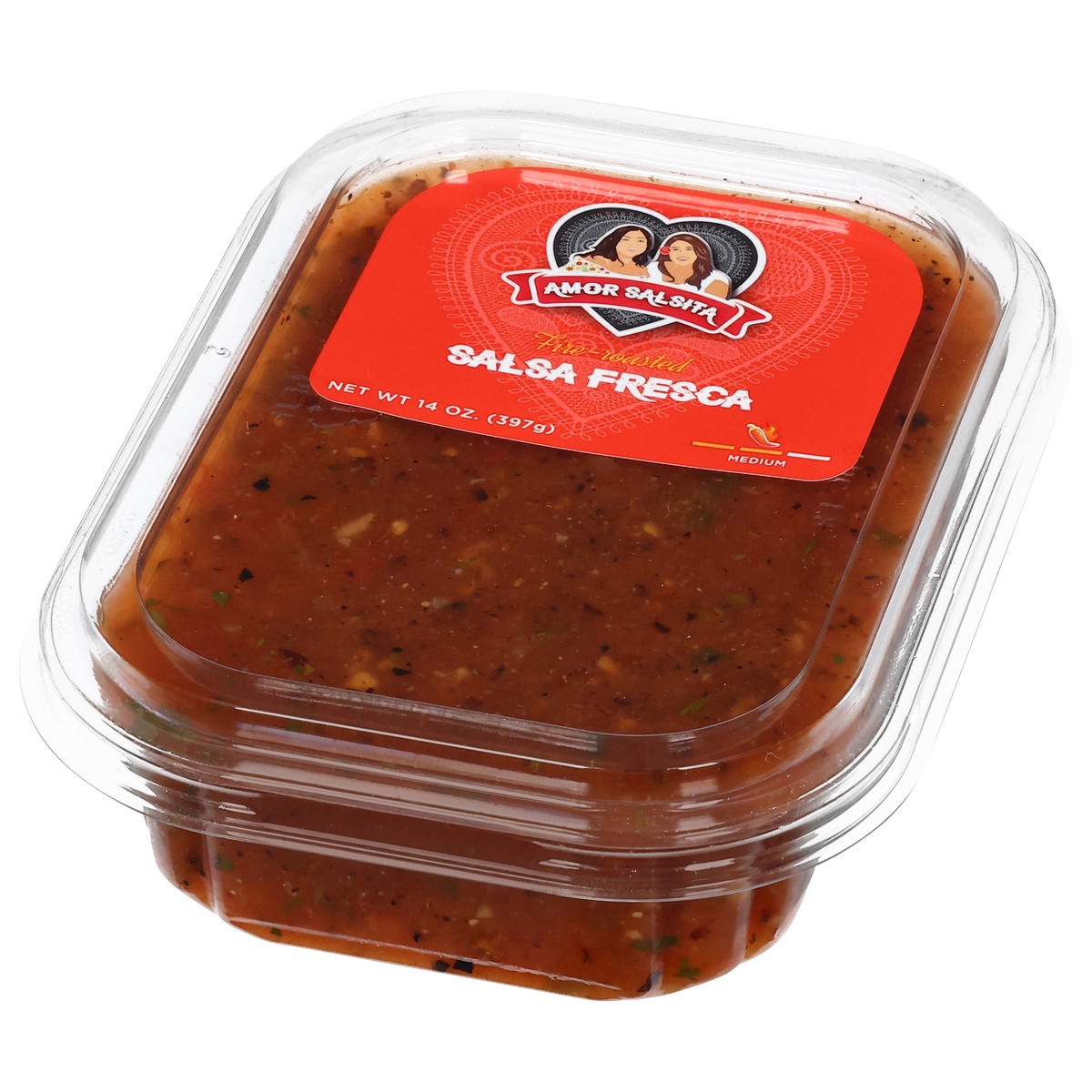 slide 3 of 4, Amor Salsita Salsa Fresca Medium 14oz - 14 OZ, 14 oz