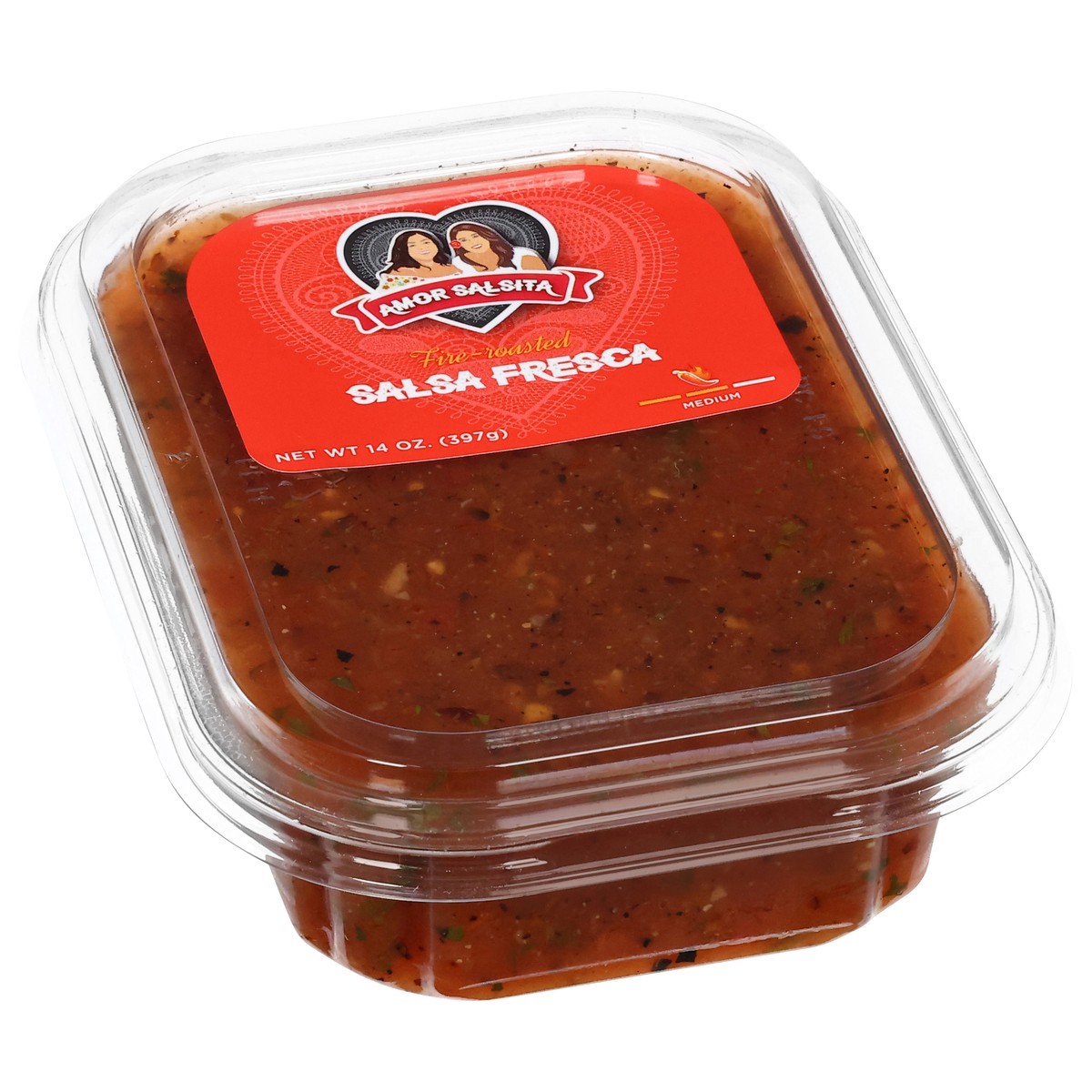 slide 2 of 4, Amor Salsita Salsa Fresca Medium 14oz - 14 OZ, 14 oz