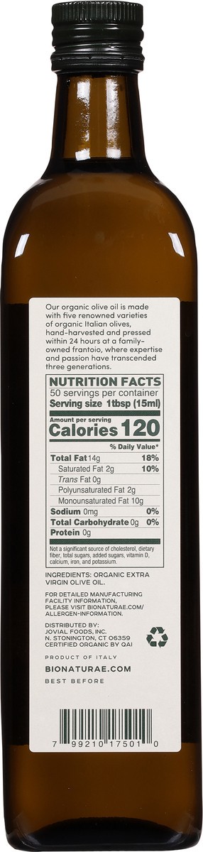 slide 5 of 9, bionaturae Organic Extra Virgin Olive Oil 25.4 fl oz, 25.4 fl oz