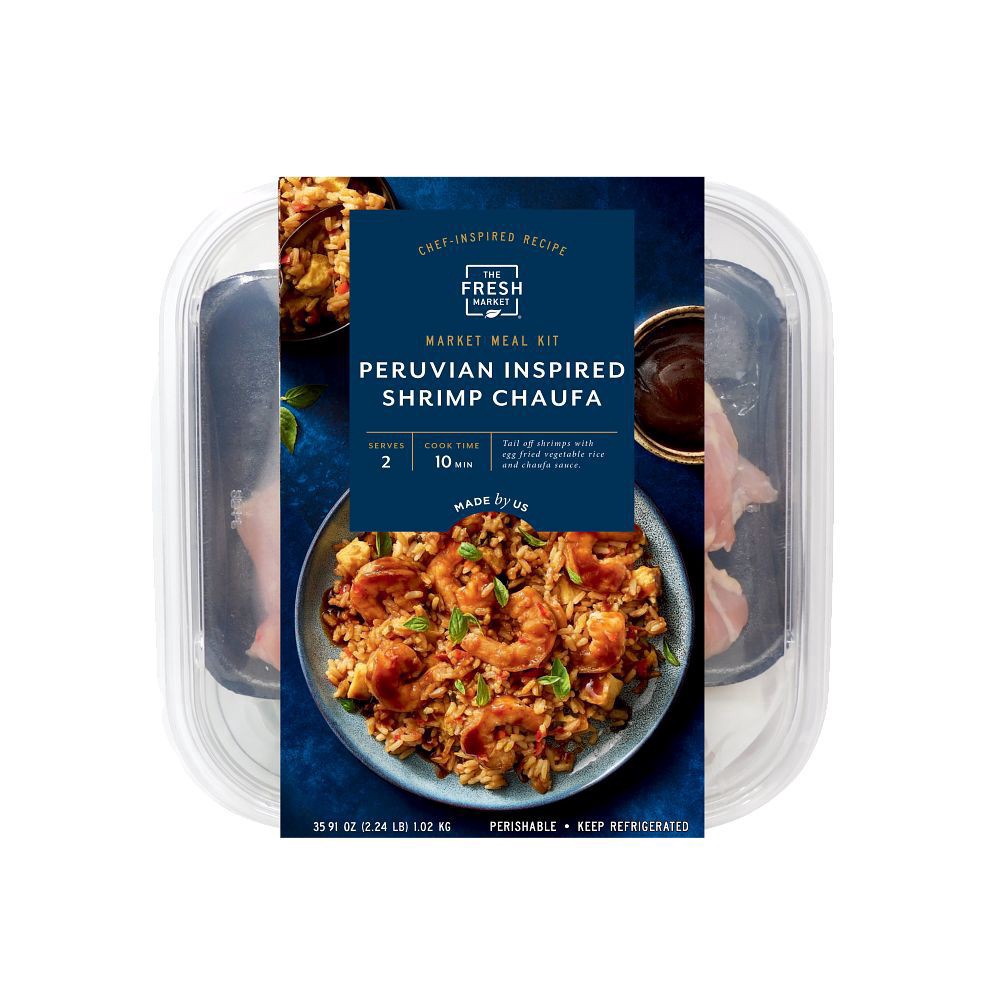 slide 1 of 1, The Fresh Market - Peruvian Inspired Shrimp Chaufa Market Meal Kit, 32.9 oz