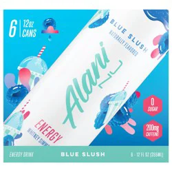 Alani Nu Energy Drink Blue Slush 12oz 6Ct