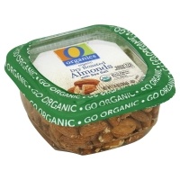 slide 1 of 1, O Organics Almonds Roasted & Salted, 7.25 oz