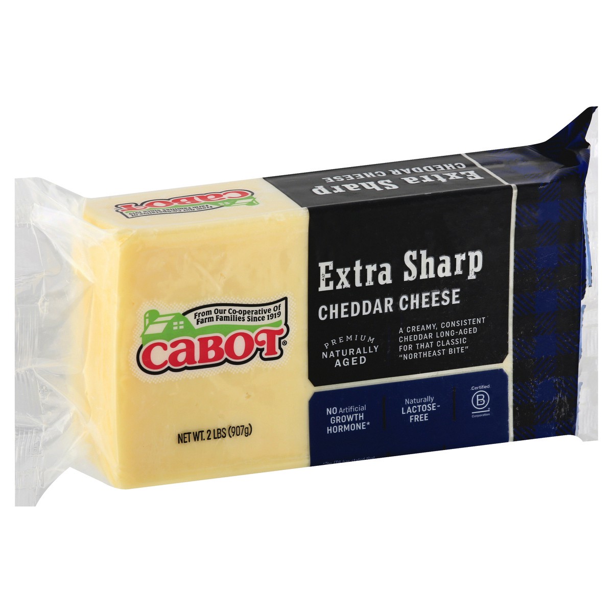 slide 7 of 10, Cabot Extra Sharp White Cheddar Cheese, 2 lb