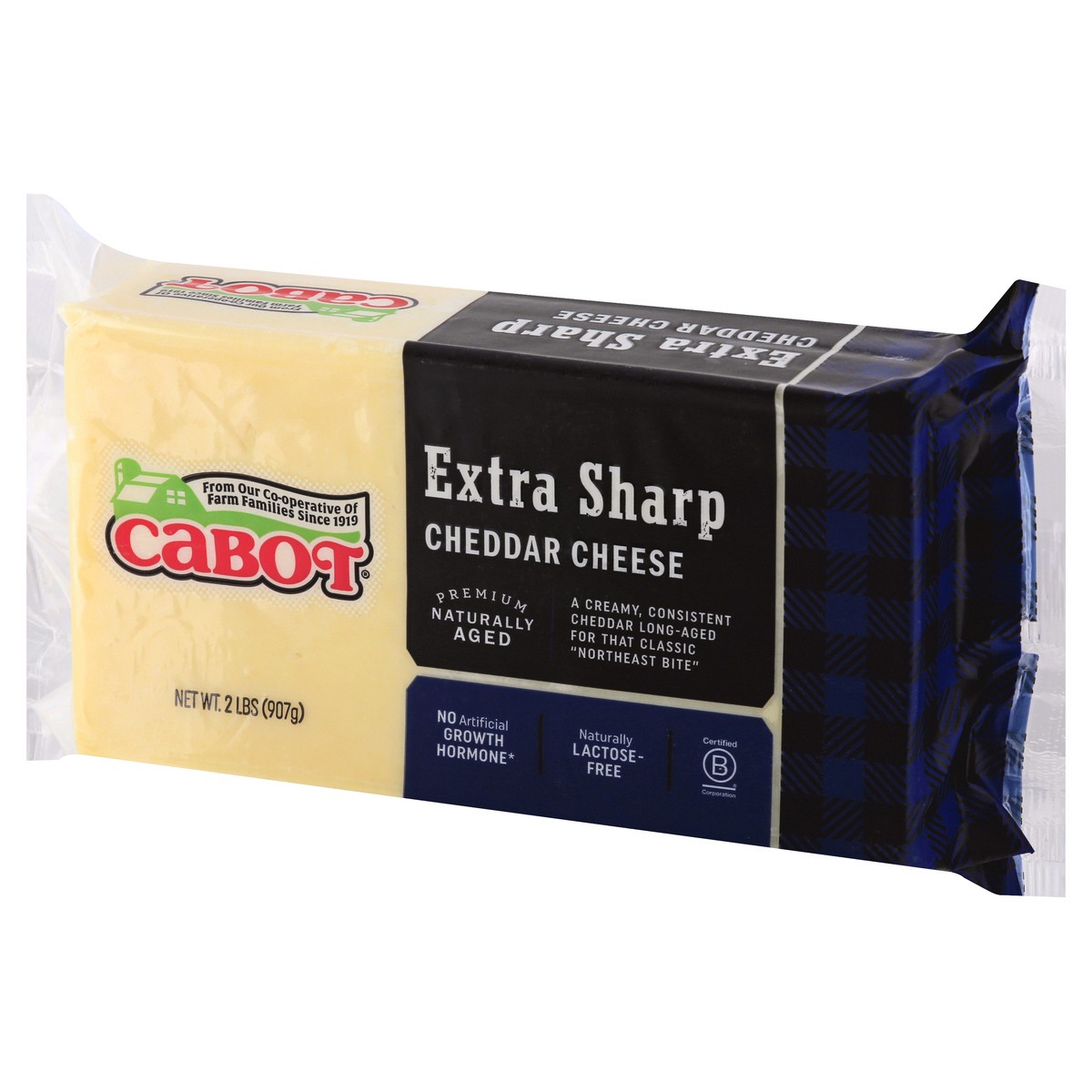 slide 5 of 10, Cabot Extra Sharp White Cheddar Cheese, 2 lb