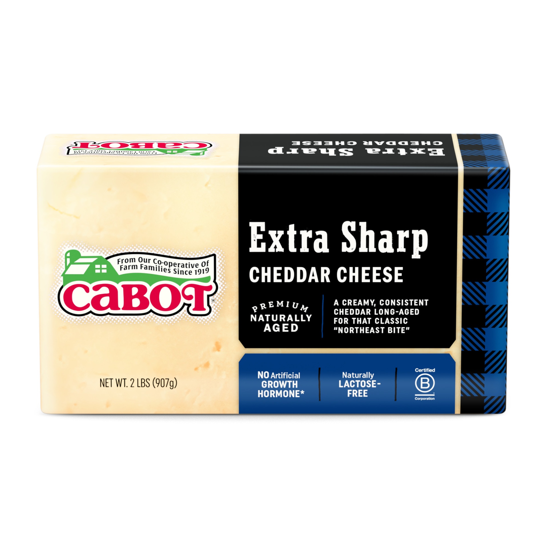 slide 1 of 5, Cabot Extra Sharp Cheddar Cheese, 2 lb