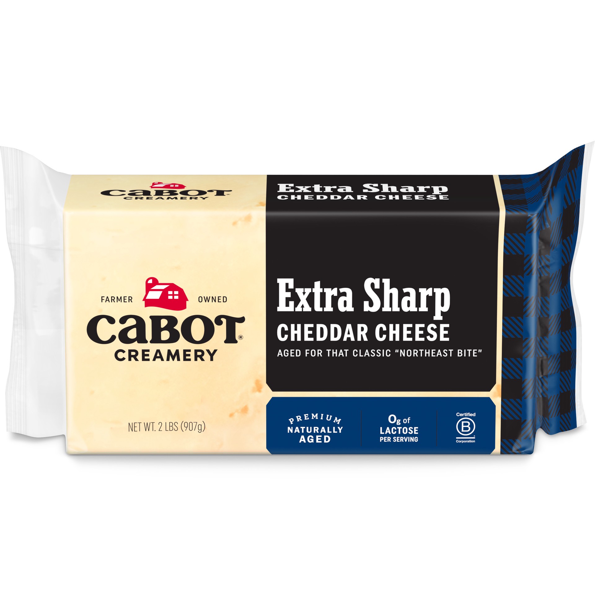 slide 1 of 10, Cabot Creamery Bar Extra Sharp Cheddar Cheese 2 lb, 2 lb