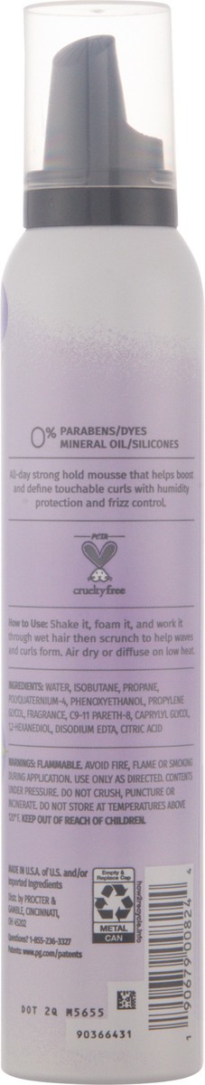 slide 7 of 13, Herbal Essences Curl Boosting Mousse for Curly Hair and Wavy Hair, All Day Hold, Frizz Control, 6.8 fl oz, 6.8 oz