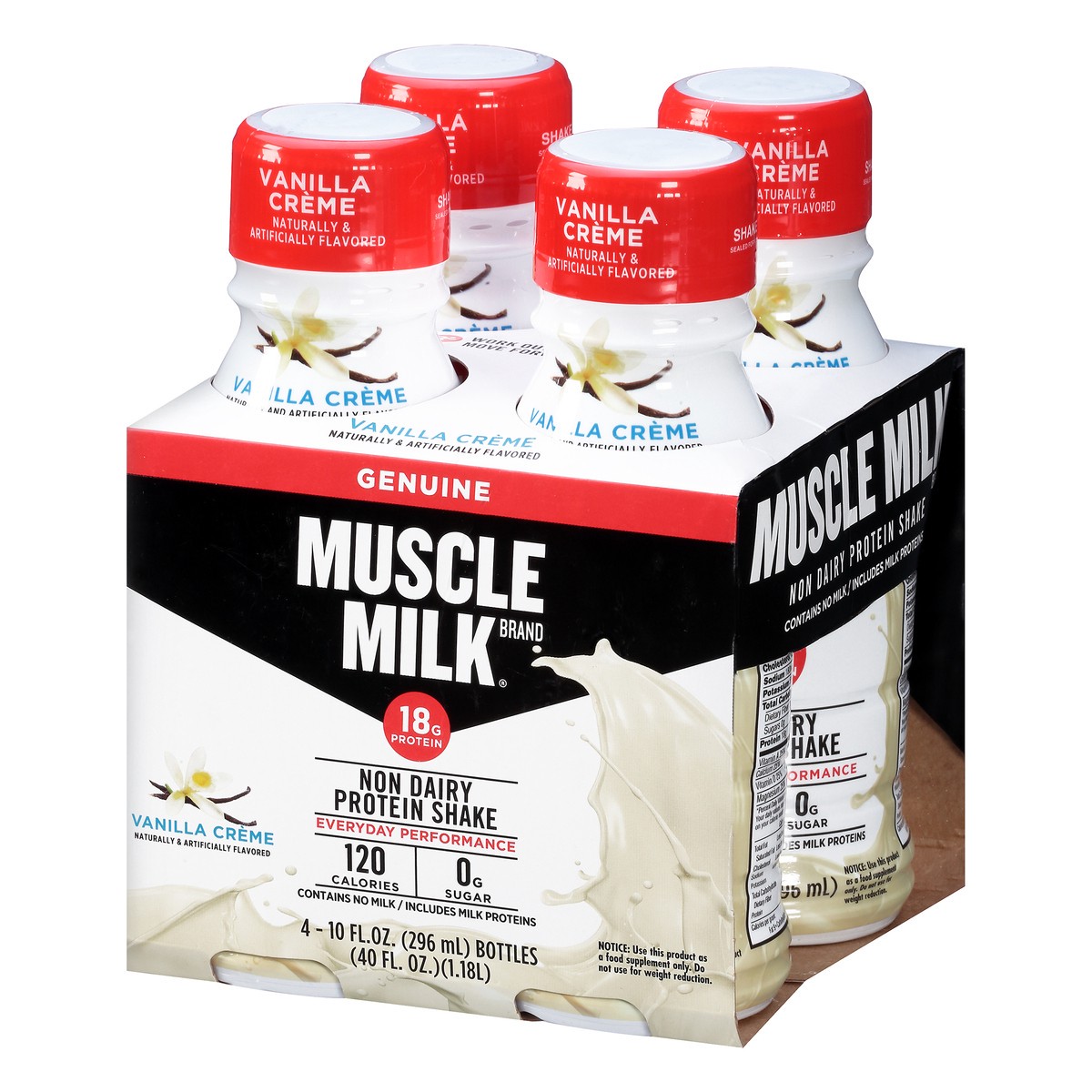 slide 7 of 13, Muscle Milk Non-Dairy Genuine Vanilla Creme Protein Shake 4 ea, 4 ct