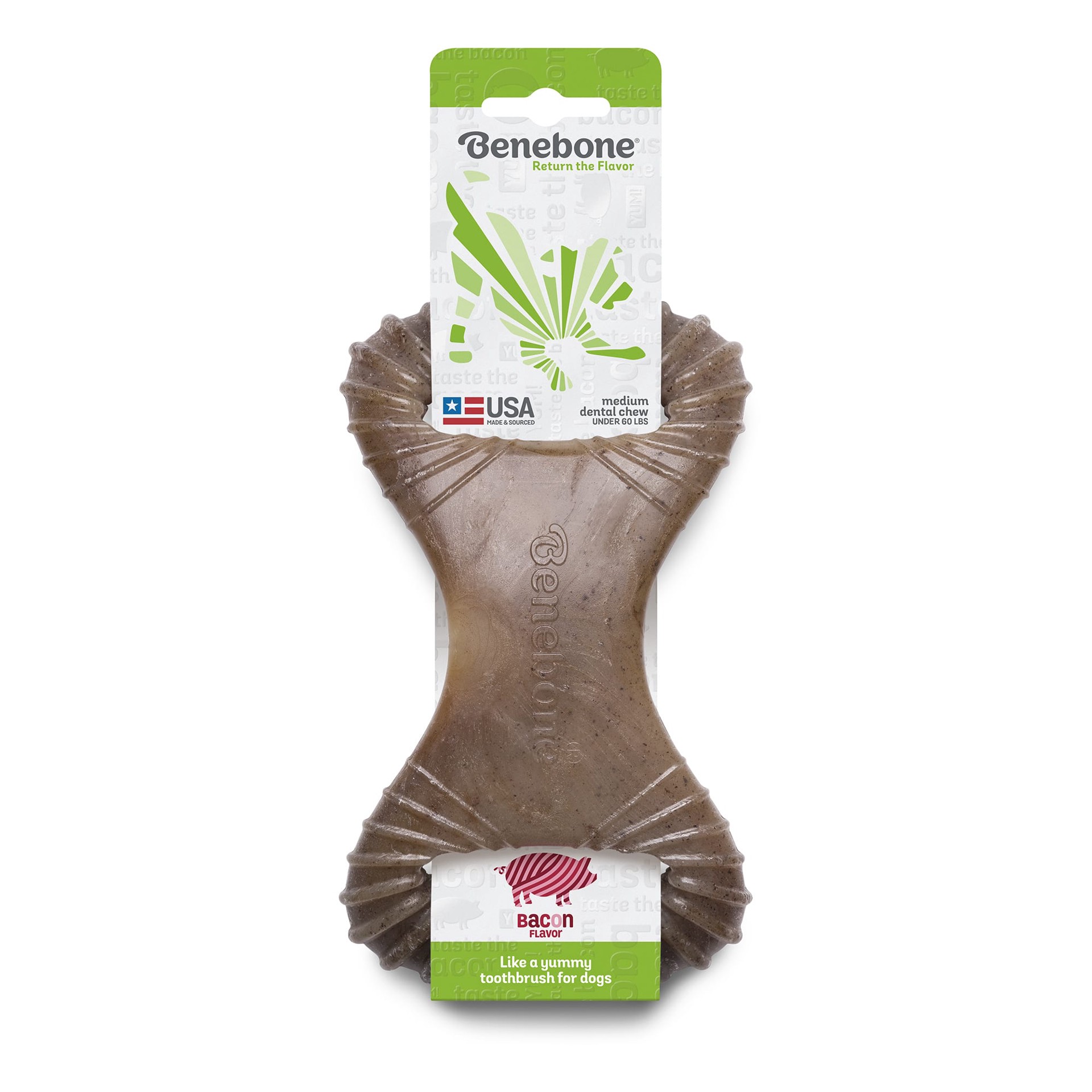 slide 1 of 5, Benebone Figure 8 Large Dog Chew, MED
