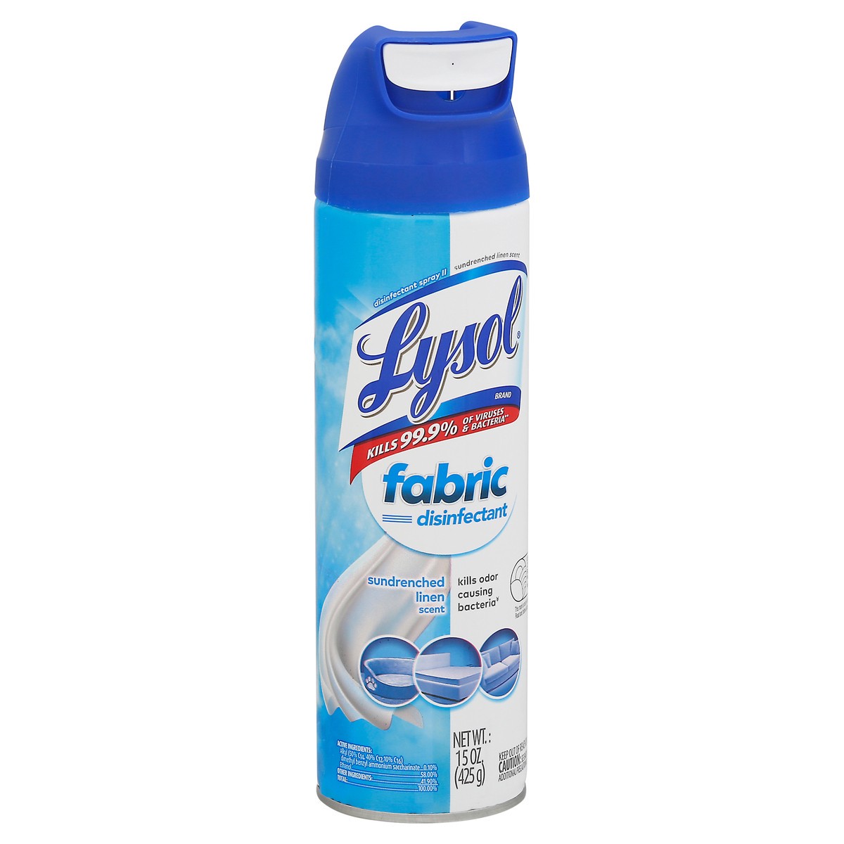 slide 3 of 9, Lysol Sundrenched Linen Scent Fabric Disinfectant 15 oz, 15 oz