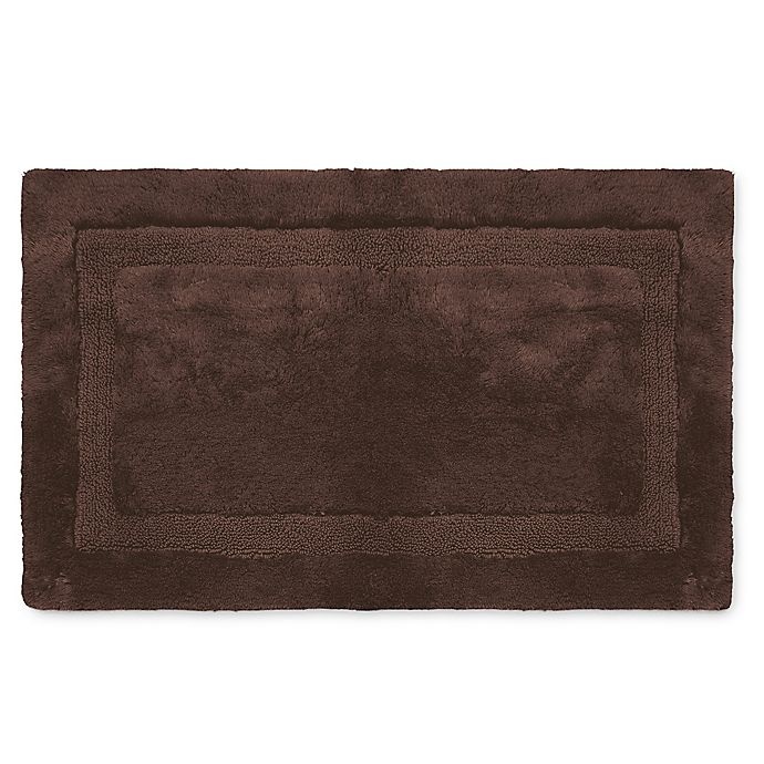 slide 1 of 1, Wamsutta Luxury 24 x 40'' Border Bath Rug - Espresso'', 1 ct