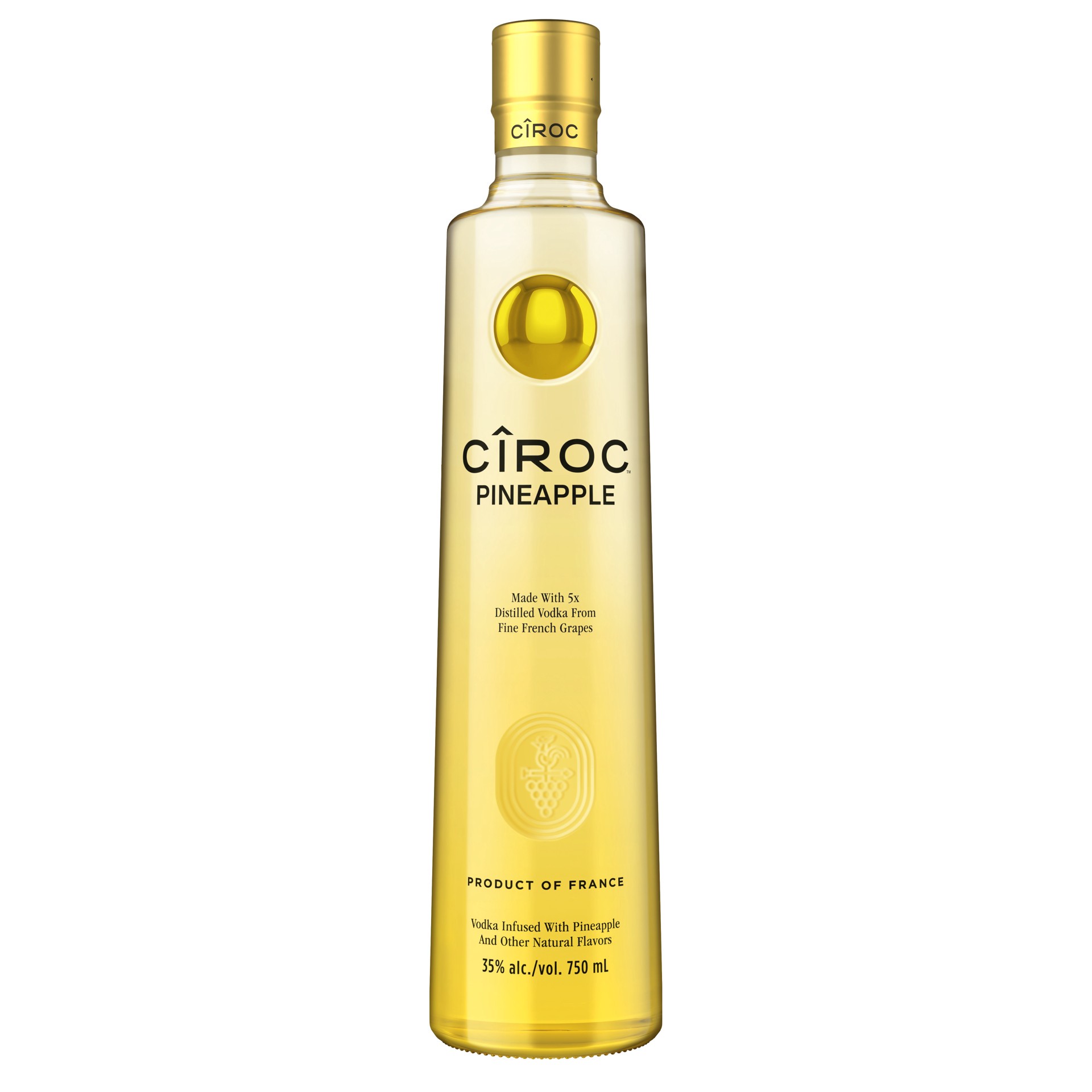 slide 1 of 4, CIROC Pineapple (Made with Vodka Infused with Natural Flavors), 750 mL, 750 ml