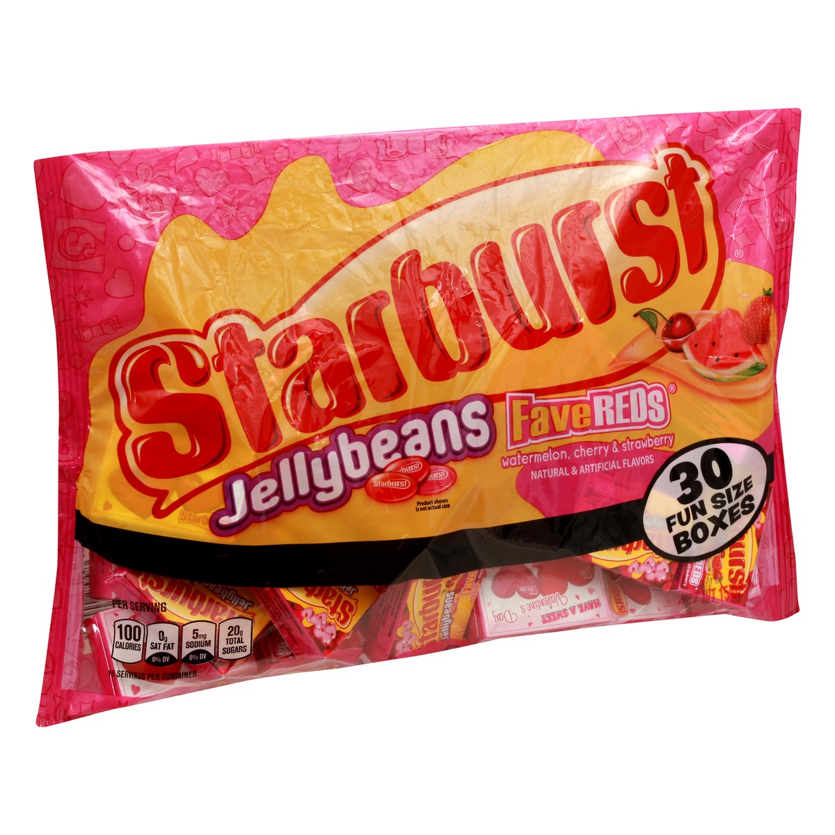 slide 9 of 9, STARBURST FaveReds Valentine's Day Candy Jellybeans, 15-Ounce Bag, 15 oz